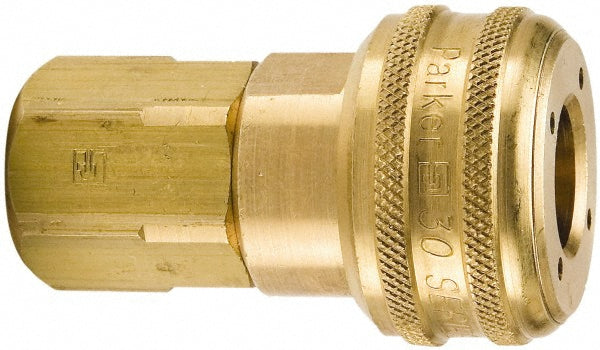 Parker B39J Pneumatic Hose Coupling: 1 - 11-1/2, 3/4" Body Dia, Industrial Interchange