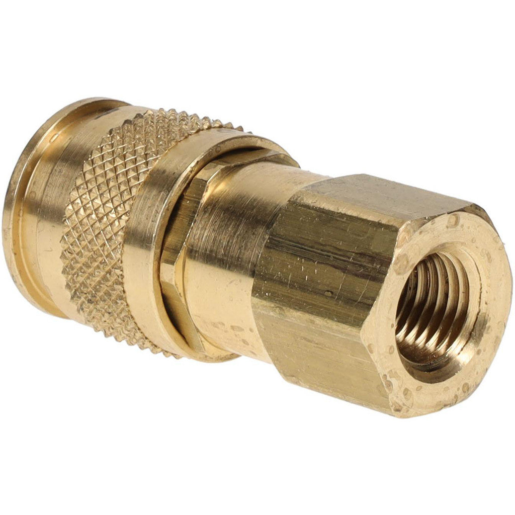 Parker UC-251-4FP Pneumatic Hose Coupling: 1/4-18, 1/4" Body Dia, Industrial Interchange