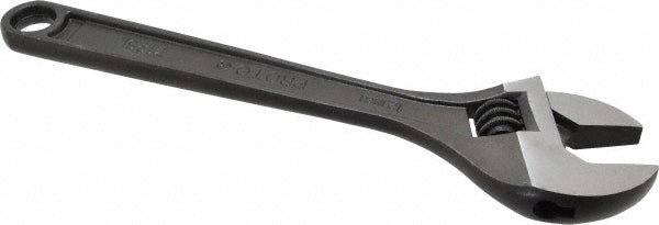 Proto J712SLA Adjustable Wrench: 12" OAL, 1-1/2" Jaw Capacity