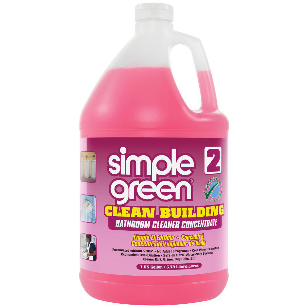 Simple Green 1210000211101 Clean Building Bathroom Cleaner Concentrate, 1 gal Bottle