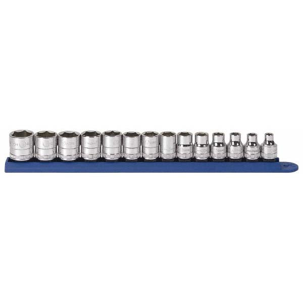 GEARWRENCH 80552 Socket Set: Standard, 14 Pc, 3/8" Drive, 6.00 to 19.00 mm