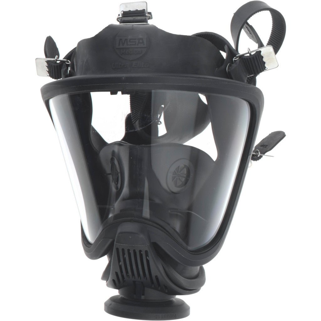 MSA 10037648 Full Face Respirator: Hycar, Medium