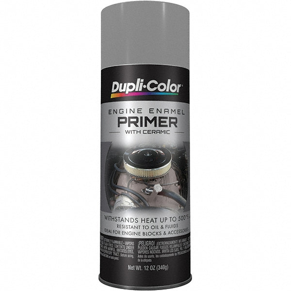 Dupli-Color EDE161207 Engine Paint with CERAMIC, Gloss, Gray Engine Primer, 12 oz