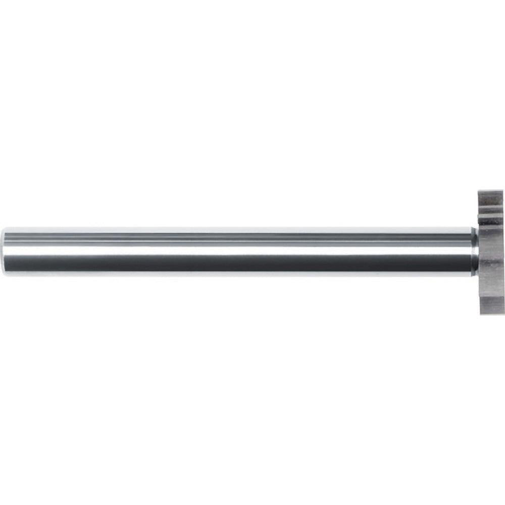 Internal Tool 76-9025-C Woodruff Keyseat Cutter: 1/2" Cut Dia, 1/32" Cut Width, 1/4" Shank Dia, Straight Tooth