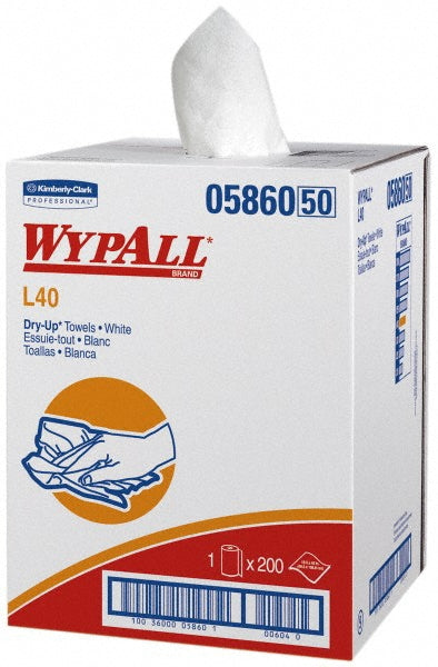 WypAll 5860 PowerClean L40 Extra Absorbent Towels (05860), Small Roll, Limited Use Towels, White