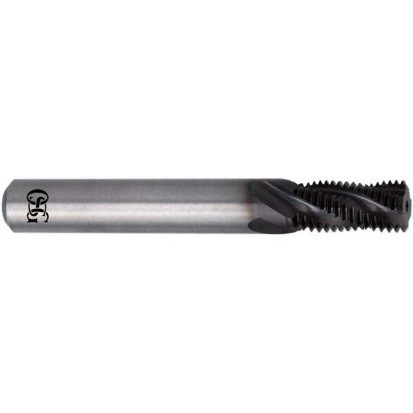 OSG 4110000411 Helical Flute Thread Mill: M10x1, 3 Flute, 8.00 mm Shank Dia, Solid Carbide