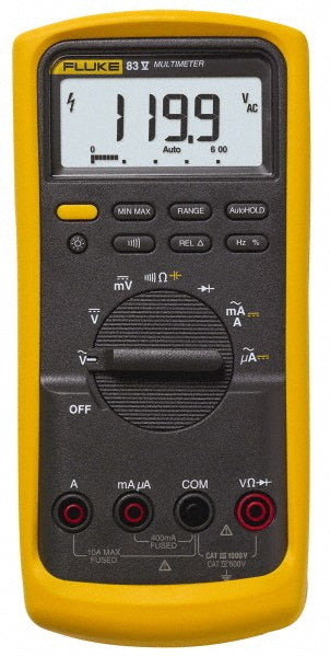 Fluke FLUKE-83-5 CAT III & CAT IV, Auto Ranging Manual Ranging & True RMS Multimeter: 1,000 VAC/VDC