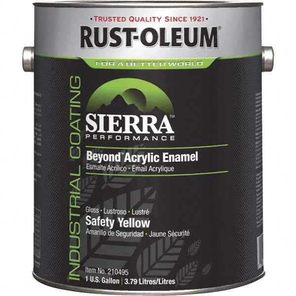 Rust-Oleum 210495 Sierra Performance Beyond Acrylic Enamel, Safety Yellow, Gloss, 1 Gallon