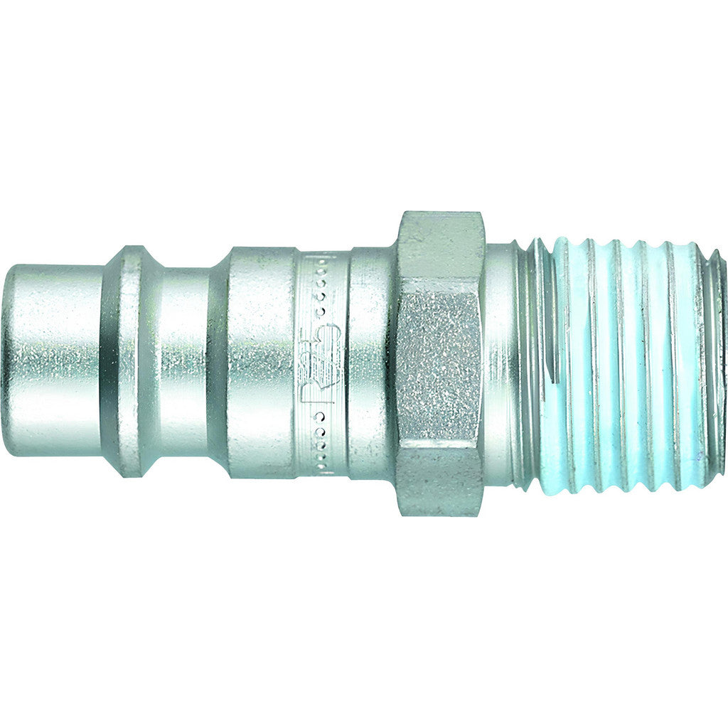 Parker 25SFAN13SXZ Pneumatic Hose Fittings & Couplings; Type: High Flow; Coupling Type: Plug; Interchange Type: High Flow; Thread Type: MNPT; Coupler Size: 0.2500; Material: Steel
