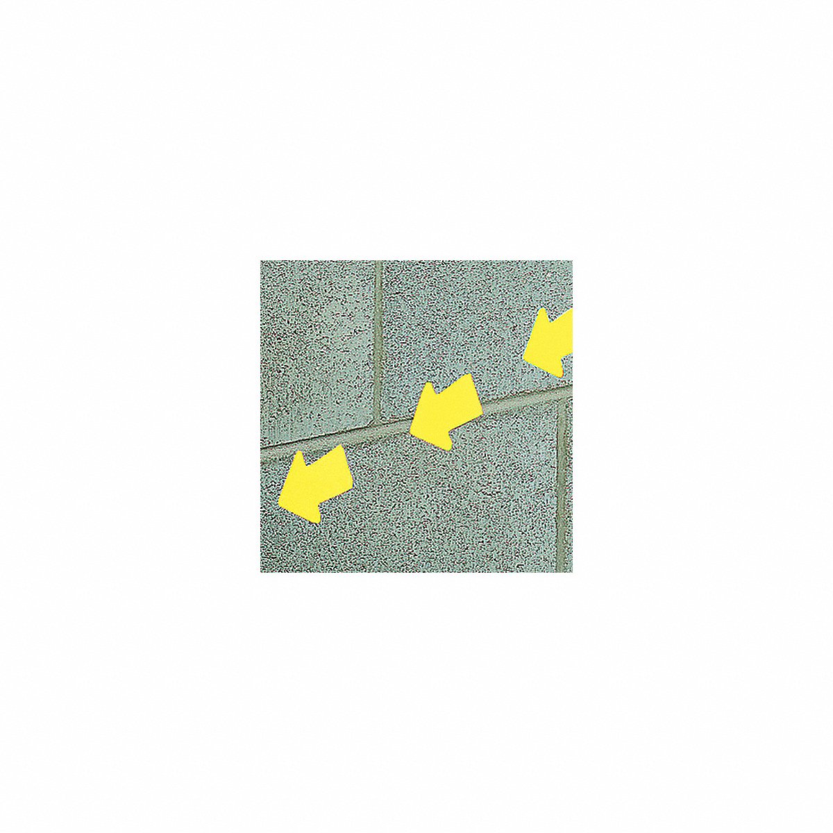 Harris Industries Inc. Floor Tape, Yellow, 4 Inx4 Ft, Arrow, Pk50, 4 in (9MFM1)
