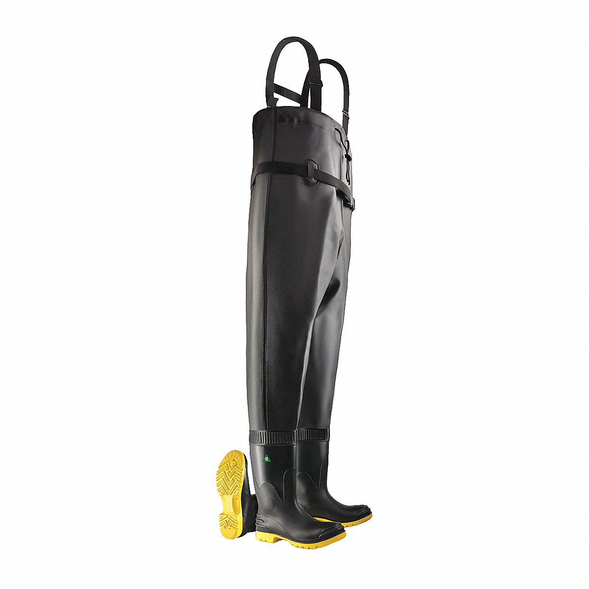 Dunlop Chest Wader, Men'S, 12, Steel, Black, Pr (8686700)