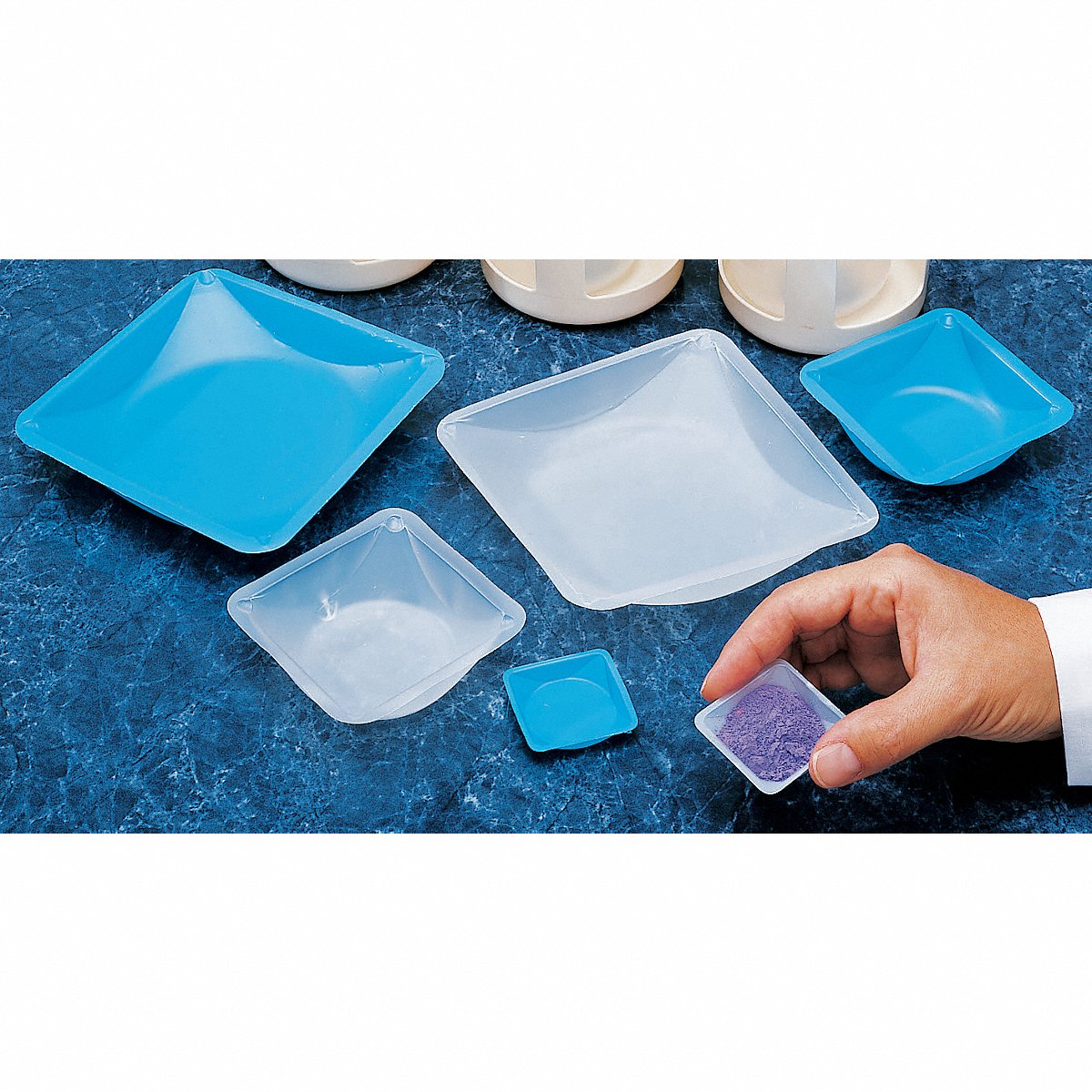 Eagle Thermoplastic Weighing Dish, Natural, 3-1/2 In. L, Pk500, 2 In (WB-316)
