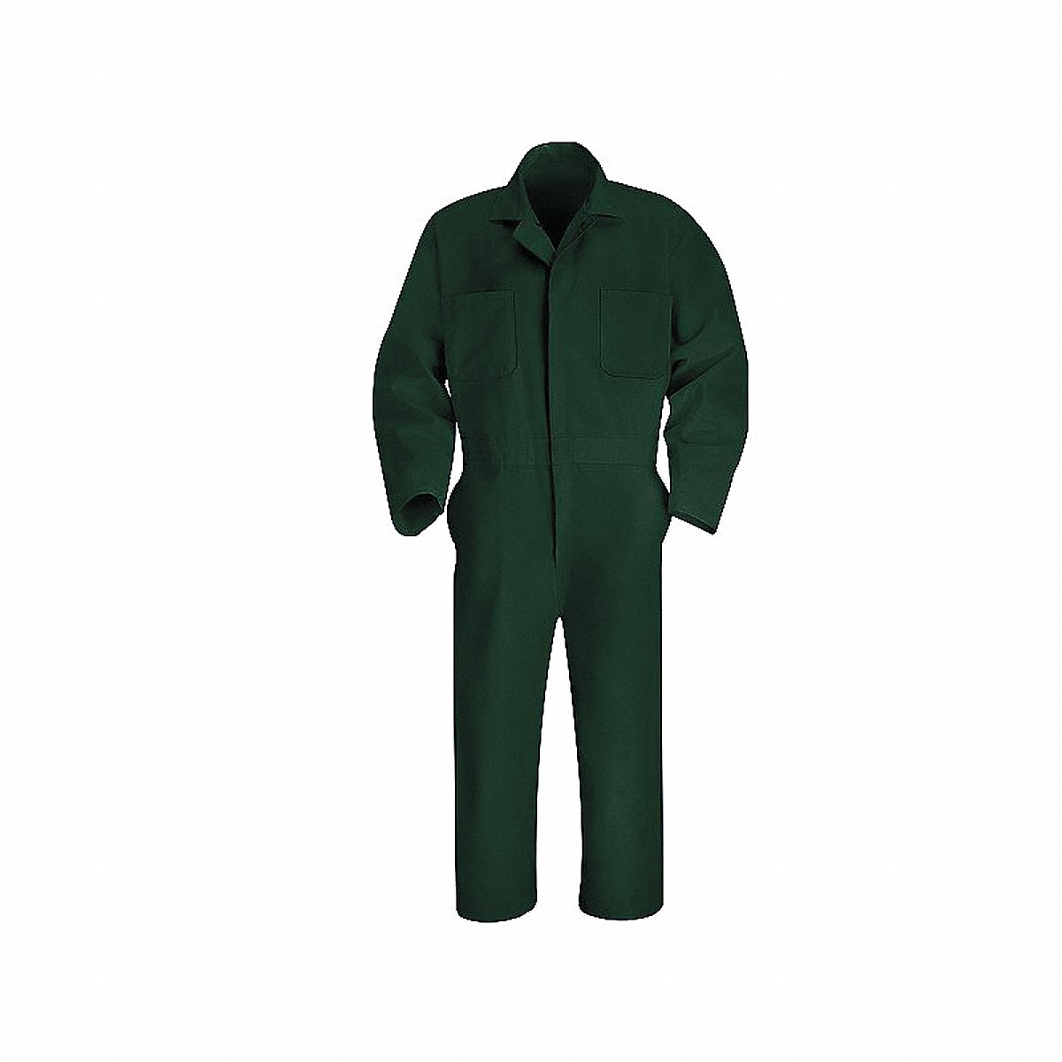Vf Workwear Coverall, Chest 36In., Green, 36In (CT10SG RG 36)