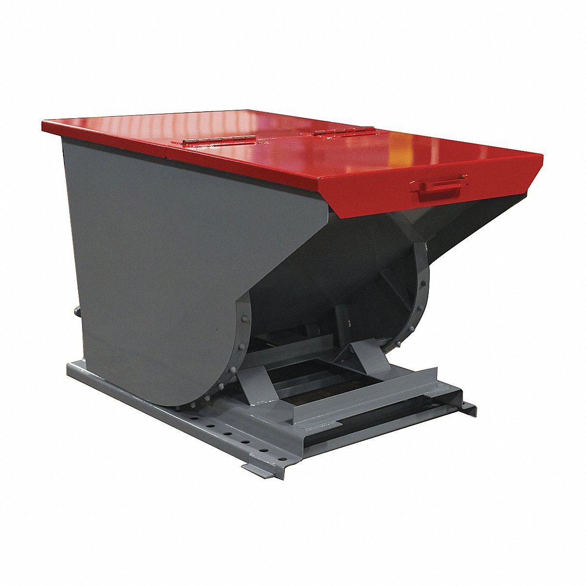 Olympic Steel Inc. Hopper Lid, 33" W, Red, Steel, 33" (3333 RED)