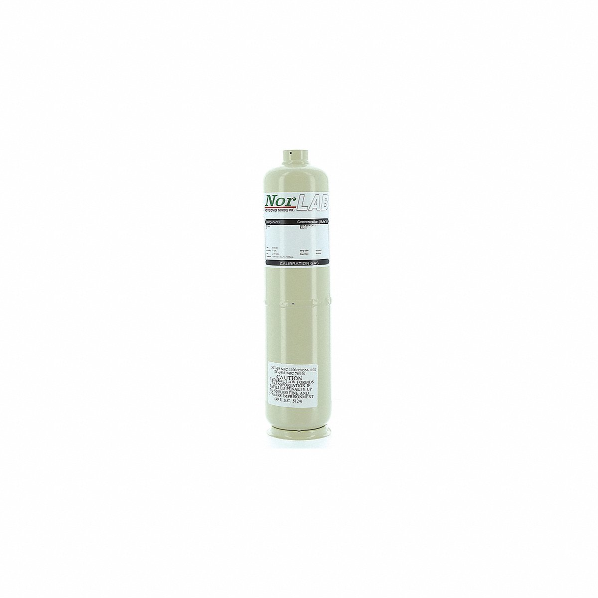 Norco Inc Calibration Gas Cylinder, 103L (J1016100PA)