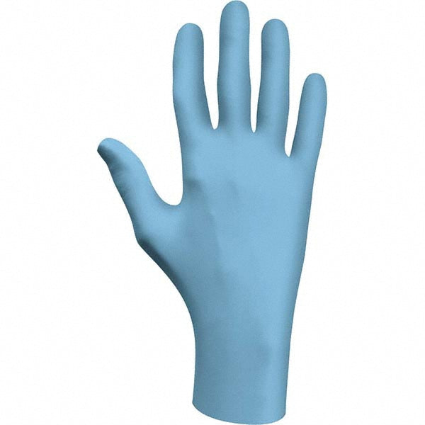 SHOWA 7500PFXS Disposable Glove: Size X-Small, 4.0 mil, Nitrile Coated, Nitrile, General Purpose Grade, Powder-Free, Biodegradable