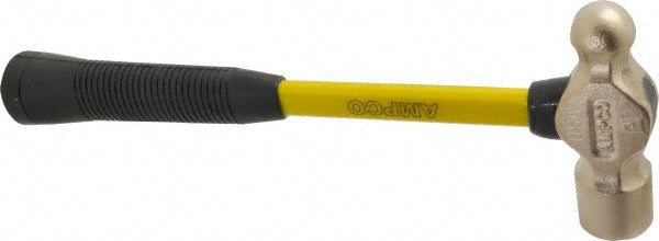 Ampco H-3FG Non-Sparking Ball Pein Hammer: 24.00 oz Head, Aluminum