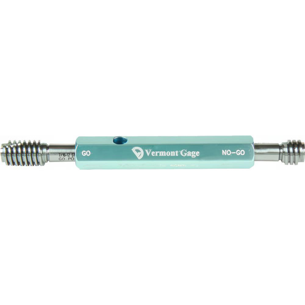 Vermont Gage 301121040 Thread Plug Gages; Go/No Go: Go; No Go; Thread Size: #10-32; Classification: 2B; Go Pitch Diameter (Inch): .1697; No Go Pitch Diameter (Decimal Inch): .1736; Handle Size: 0