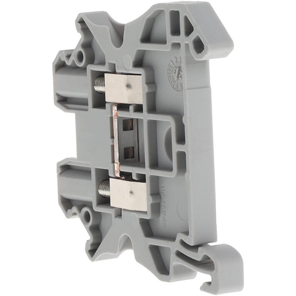 Schneider Electric NSYTRV22 1 Pole, 1,000 Volt, 32 Amp, -40 to 266°F, DIN Rail Mount, Polyamide Passthrough Terminal Block