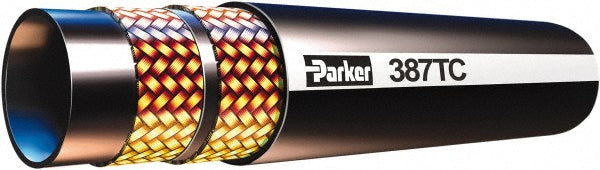 Parker 387TC-16-RL Hydraulic Hose: 125', 1" ID, Synthetic Rubber, 3000 Max psi
