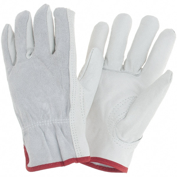 PIP 68-161SB/S Work Gloves: PiP 68-161SB, Size Small, Leather Lined, Leather, General Purpose