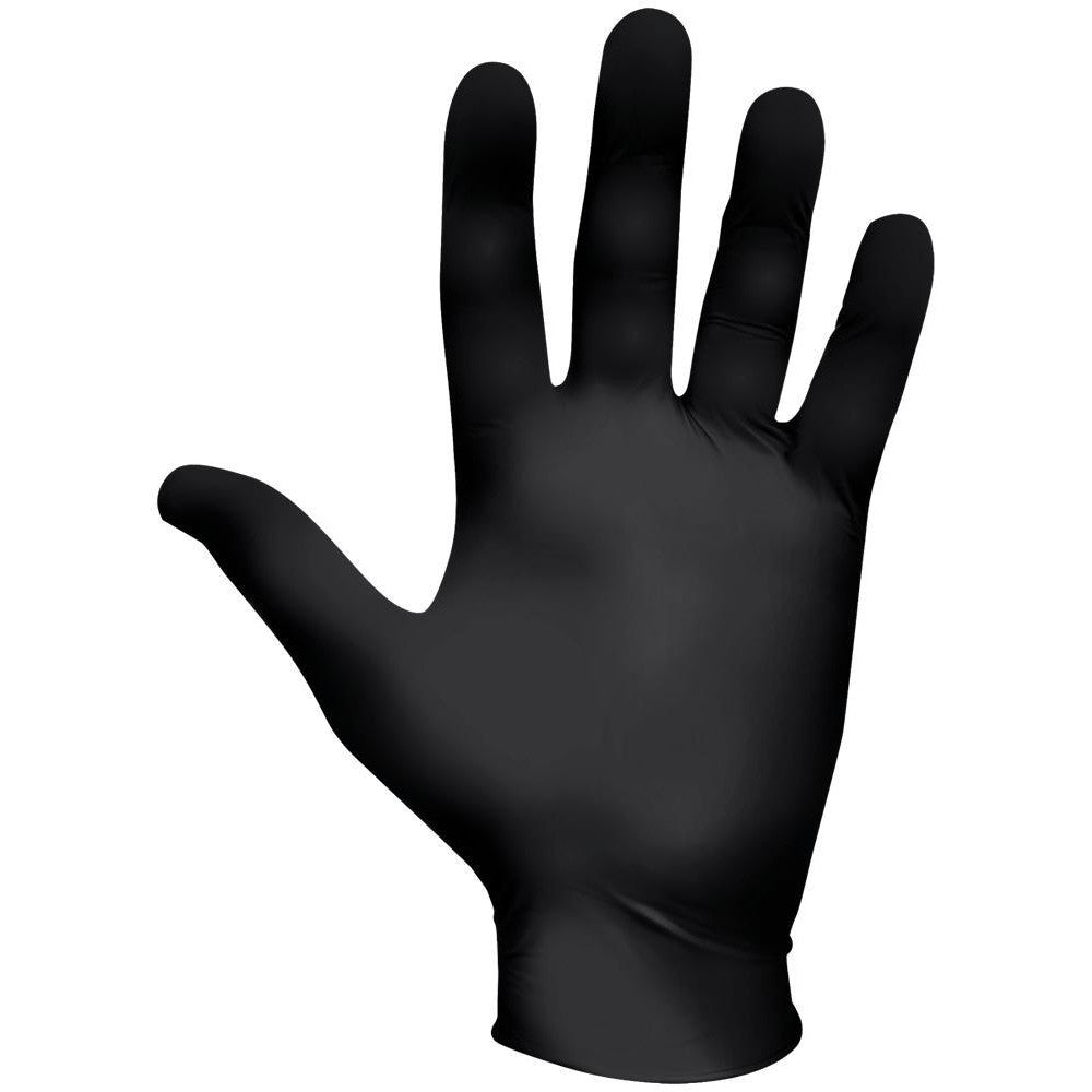 SHOWA 7700PFTS Disposable Gloves: Size Small, 4.0 mil, Nitrile, Nitrile-Coated, General Purpose, Powder-Free
