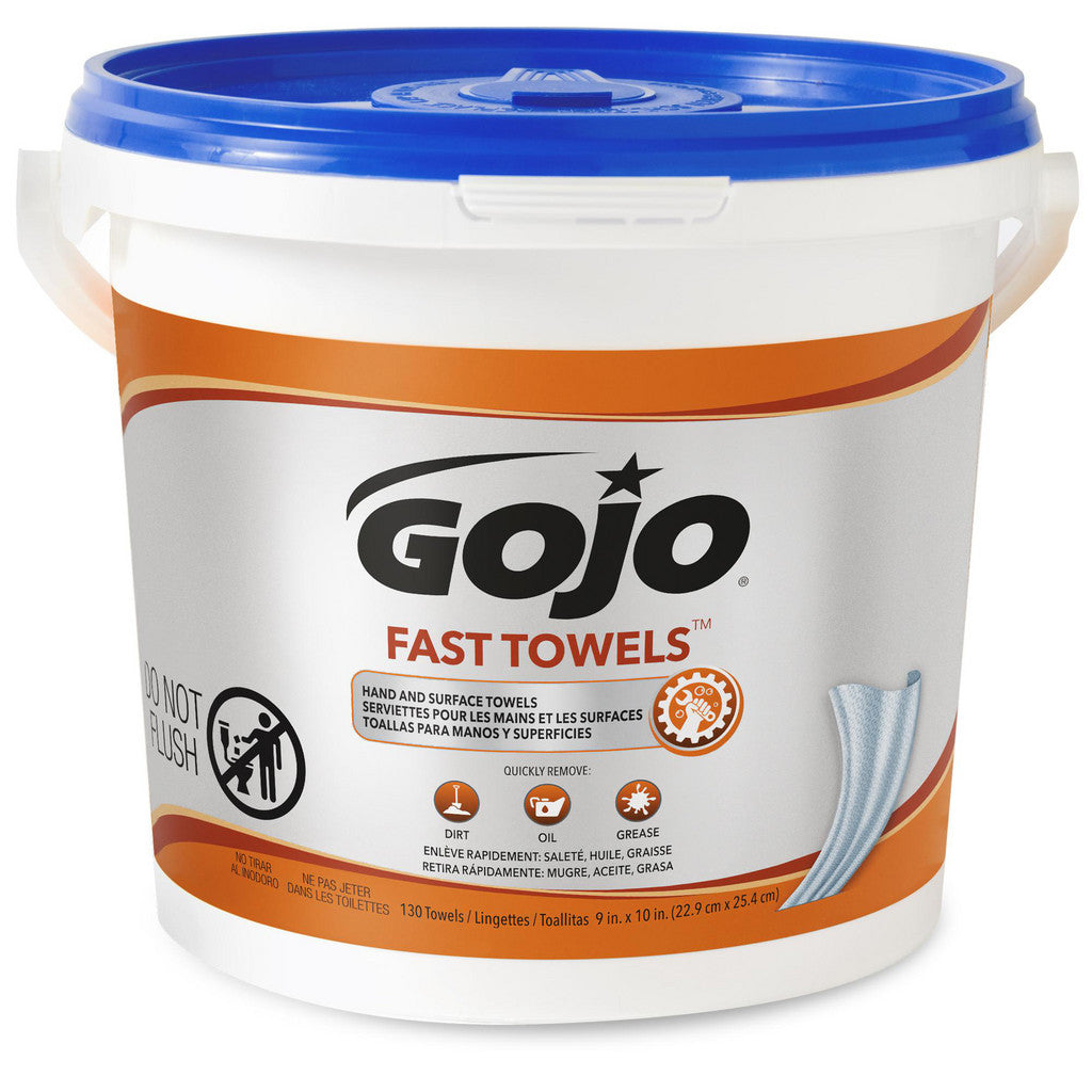 GOJO Fast Towels, 130 Count Bucket - 6298-04