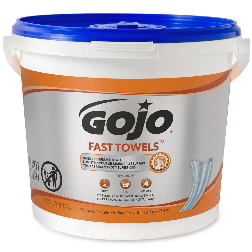 GOJO Fast Towels, 225 Count Bucket - 6299-02