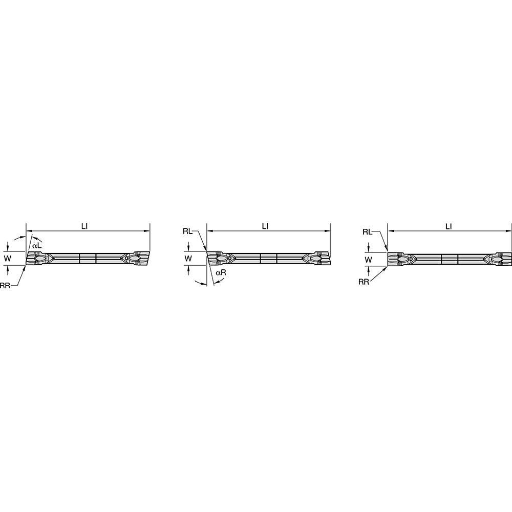 Widia 4169582 Cut-Off Insert: WMTC125N00CM17, Carbide, 1/8" (0.1250") Cutting Width (Pack of 5)