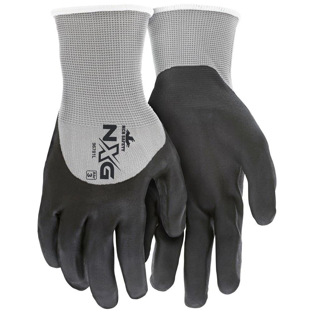 MCR Safety 96781XS Work Gloves: Memphis 96781, Size X-Small, Nylon Lined, General Purpose