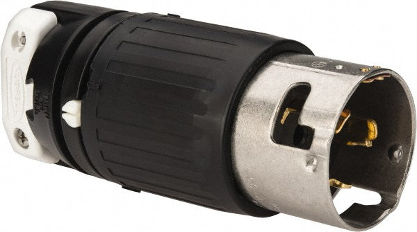 Hubbell Wiring Device-Kellems CS8165C Locking Inlet: Plug, Industrial, Non-NEMA, 480V, Black & White