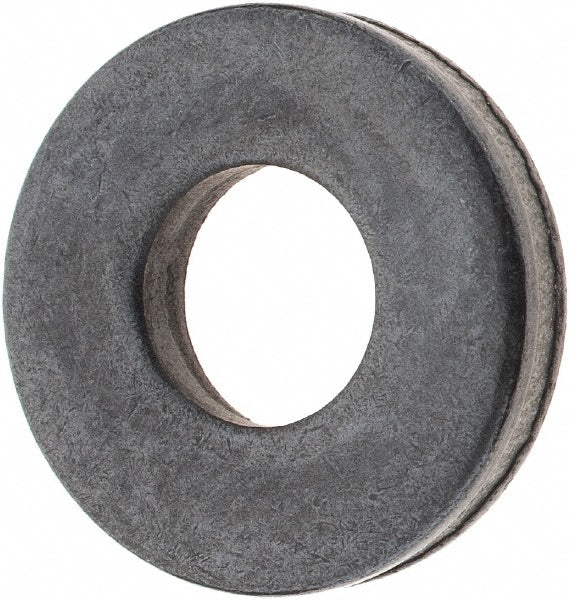 TE-CO 42601 1/4" Screw Standard Flat Washer: Grade 1010 Steel, Black Oxide (Pack of 10)