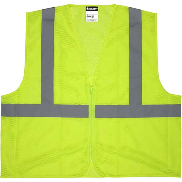 MCR Safety V2CL2MLZX2 High Visibility Vest: 2X-Large
