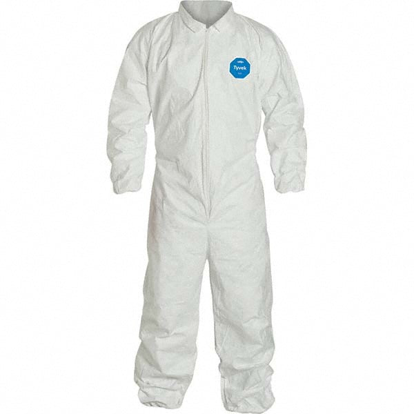 Dupont TY125SWH3X0025VP Disposable Coveralls: Particle Protection, Size 3X-Large, 1.2000 oz, Tyvek 400 TY125SWH