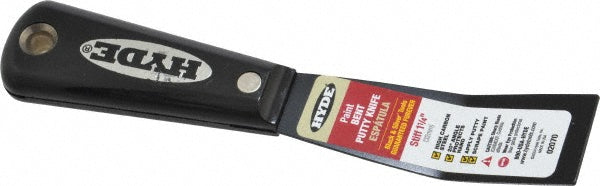 Hyde Tools 2070 Putty Knife: Steel, 1-1/4" Wide