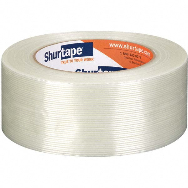 Shurtape 101342 GS 500 Utility Grade Fiberglass Reinforced Strapping Tape, Clear, 5.2 mil, 48 mm x 55 m (Pack of 3)