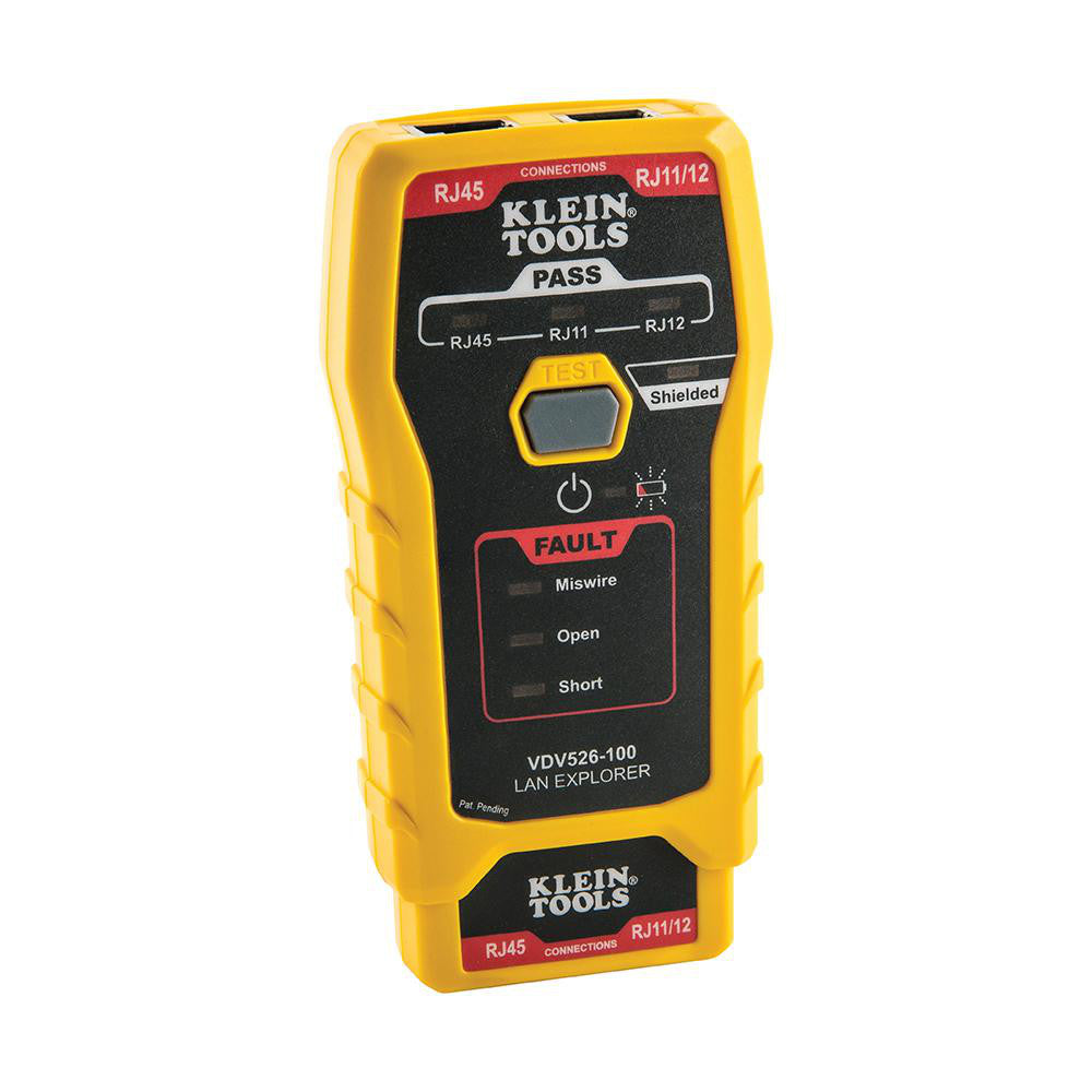 Klein Tools VDV526-100 Data Cable Tester: RJ11, RJ12 & RJ45, LED