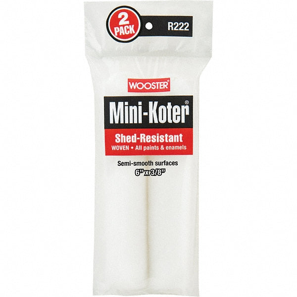 Wooster Brush R222-6 Mini Paint Roller Cover: 3/8" Nap, 6" Wide (Pack of 12)