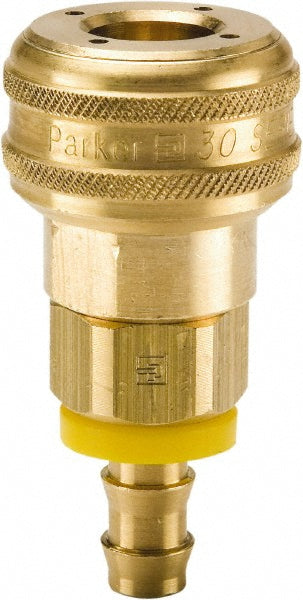 Parker B30-5BP Pneumatic Hose Coupling: 1/4" Body Dia, Industrial Interchange