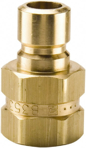 Parker BPN352F Hydraulic Hose Female Pipe Rigid Fitting: 3/8" Hose Size, 1/4" Thread, 200 psi