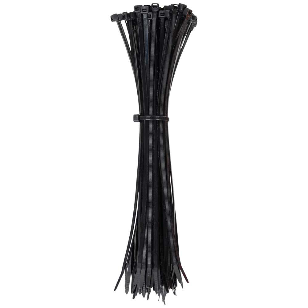 Klein Tools 450-210 Cable Tie: 11.5" Long, Black, Nylon, Reusable
