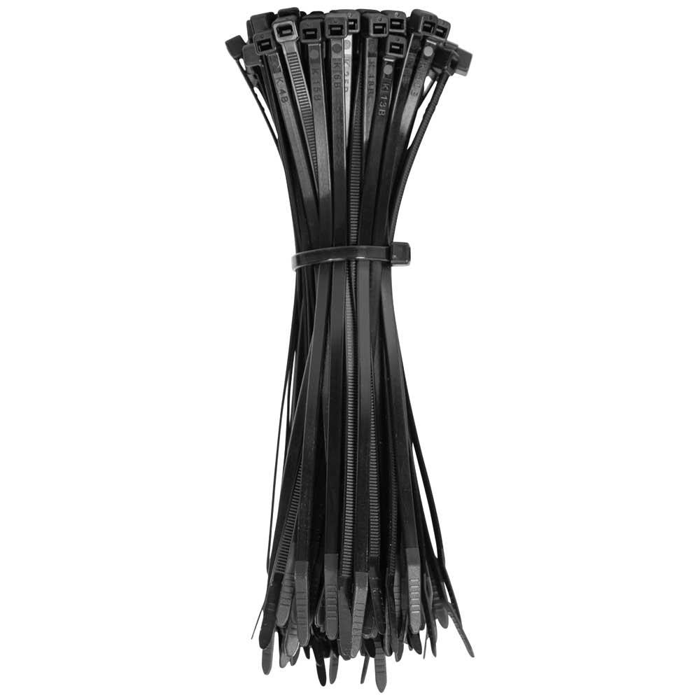Klein Tools 450-200 Cable Tie: 7.75" Long, Black, Nylon, Standard