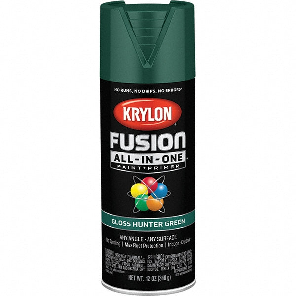 Krylon K02789007 Fusion All-In-One, Gloss, Hunter Green, 12 oz