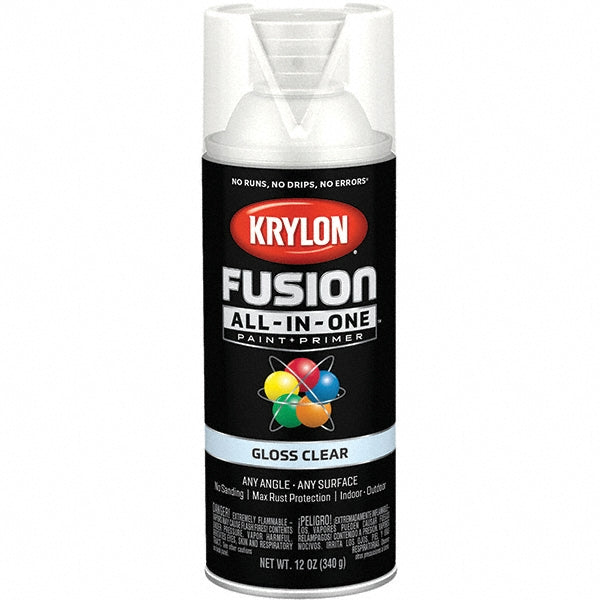 Krylon K02705007 Fusion All-In-One Clear, Gloss, Clear, 12 oz