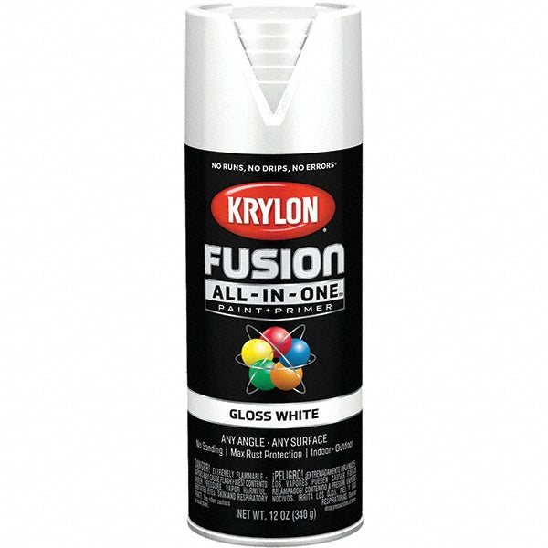 Krylon K02727007 Fusion All-In-One, Gloss, White, 12 oz