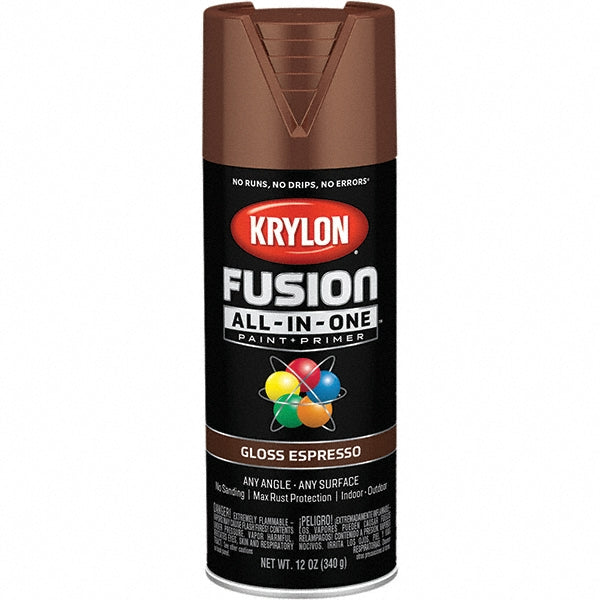 Krylon K02707007 Fusion All-In-One, Gloss, Espresso, 12 oz