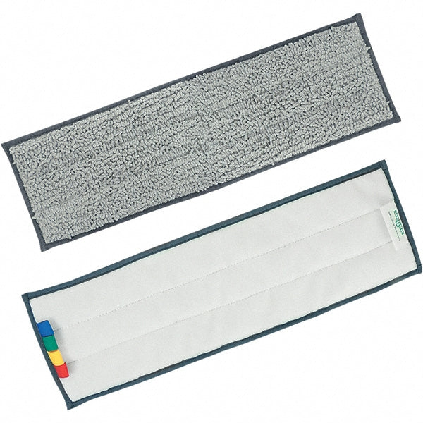 Unger EF40M Wet Mop Pad: Hook & Loop, Medium, Gray Mop, Microfiber