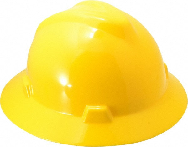 MSA 475366 Hard Hat: Impact Resistant, Full Brim, Type 1, Class E