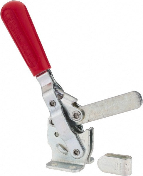 De-Sta-Co 207-S Manual Hold-Down Toggle Clamp: Vertical, 499.08 lb Capacity, Solid Bar, Flanged Base