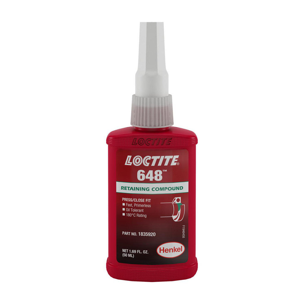Loctite 1835920 648 Retaining Compound, 50 ml Bottle